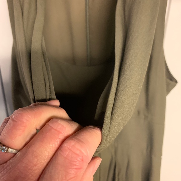French Connection Olive Green Dress - Picture 8 of 14